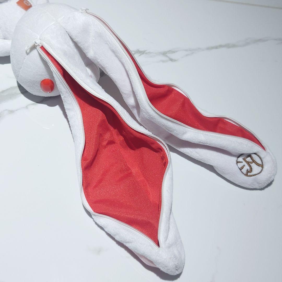 チャックスGP 汎用うさぎ デュアルペンポーチ 汎用ホワイト（ペン