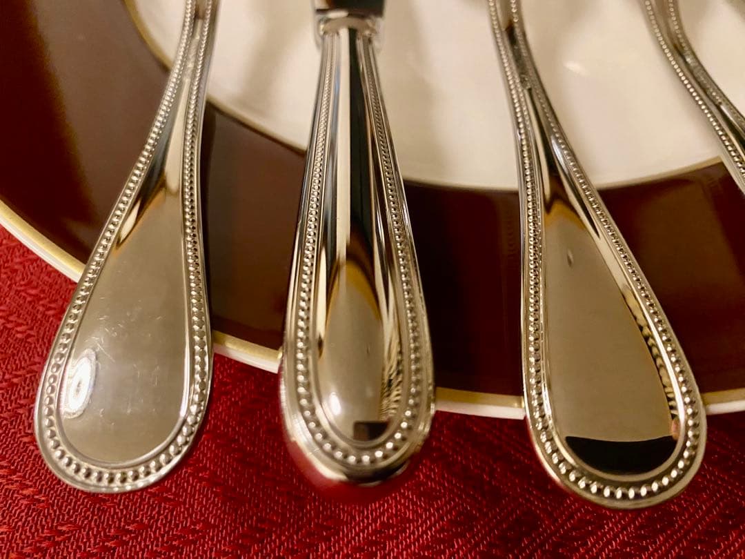 【お手入れ楽々☆ステンレス製】クリストフル パール カトラリーセット