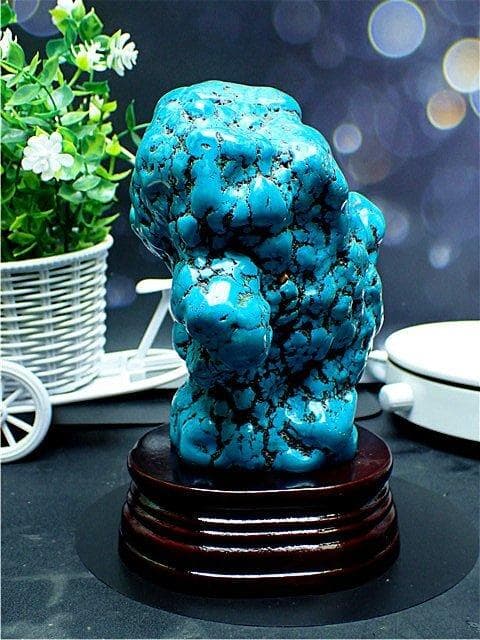 約：1815g 超綺麗ターコイズ（トルコ石）原石B85J3/167J08D