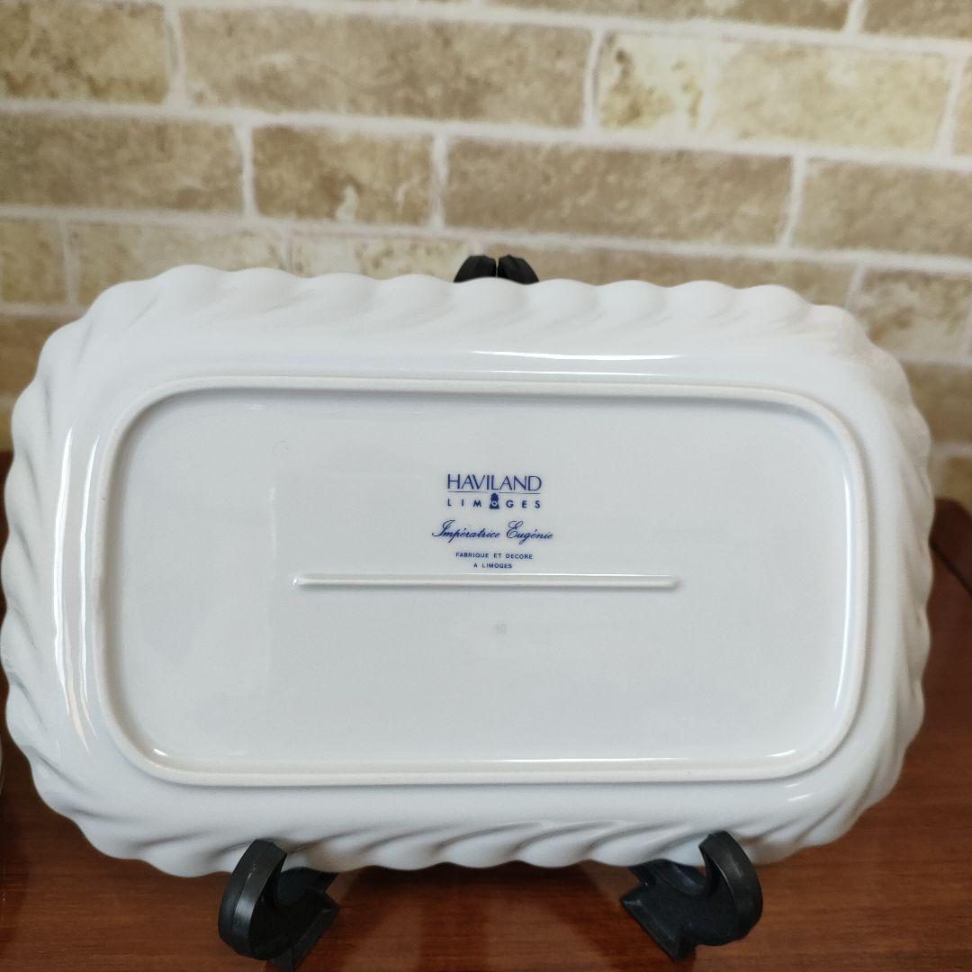 HAVILANDアビランド アンペラトリスユージェニー スクエアプレート小物入れ