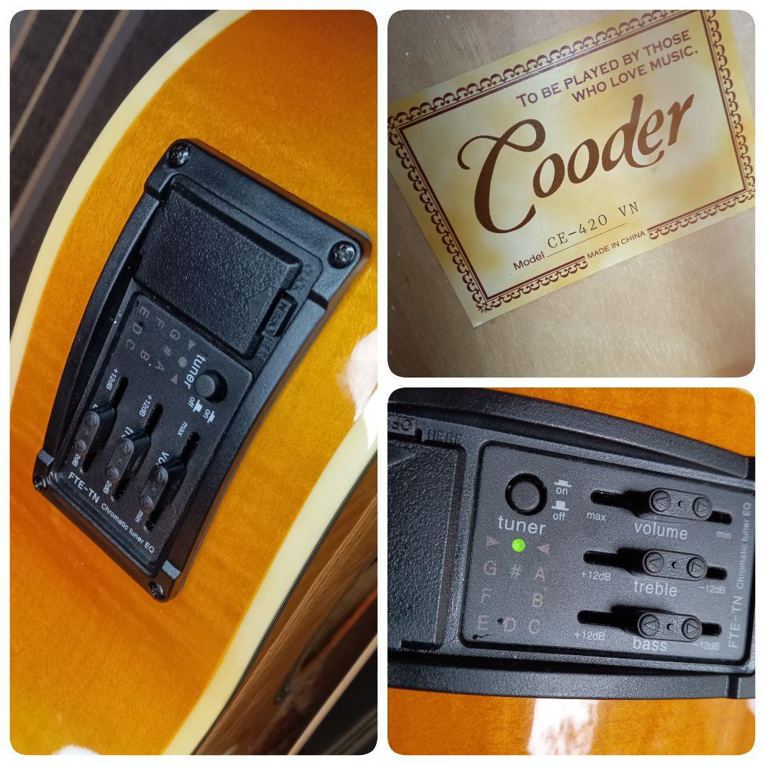 極美品 タカミネ cooder エレアコ CE-420 チューナー付 ギター - メルカリ