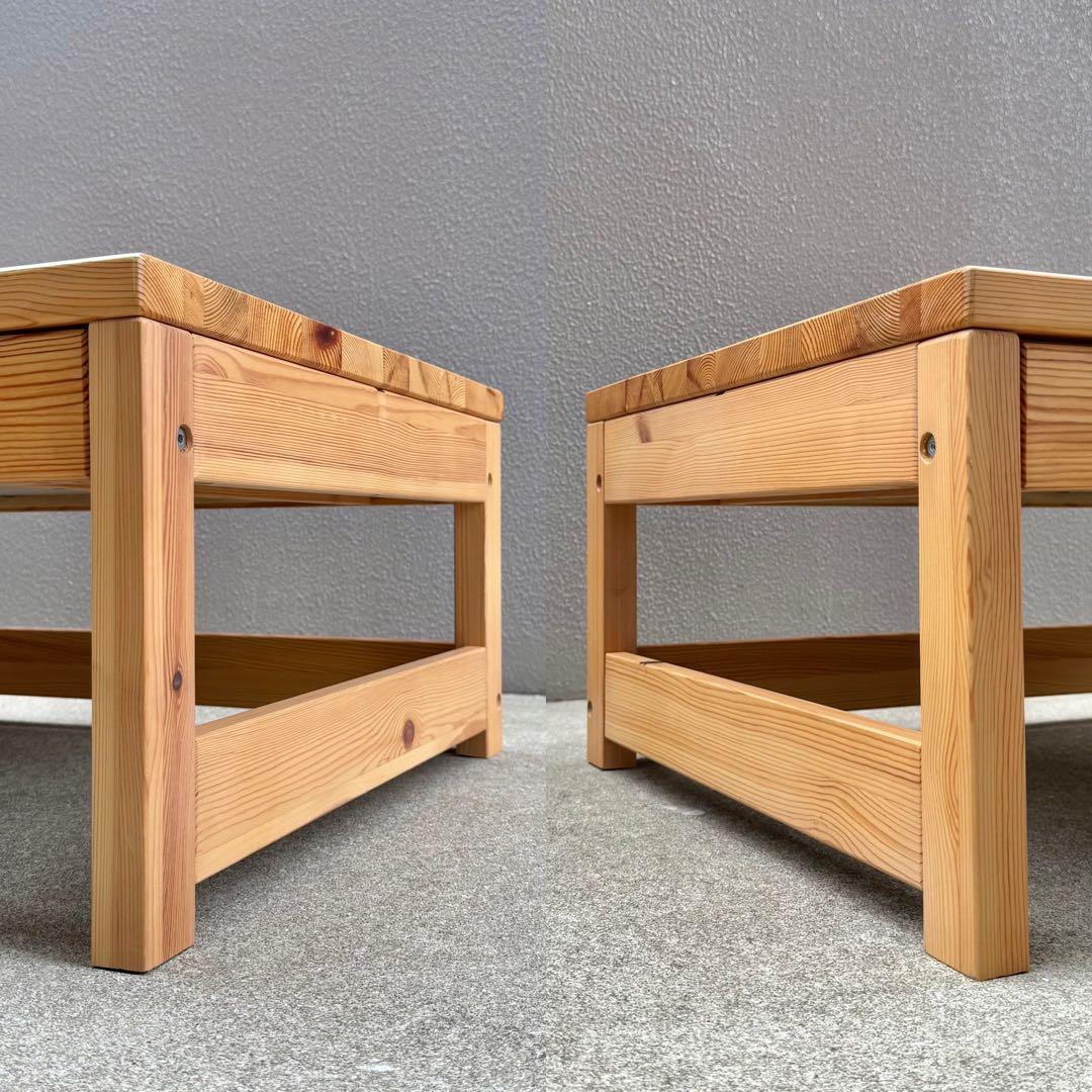 希少✴︎無印良品 パイン センターテーブル デスク 文机 ローテーブル 引出し付