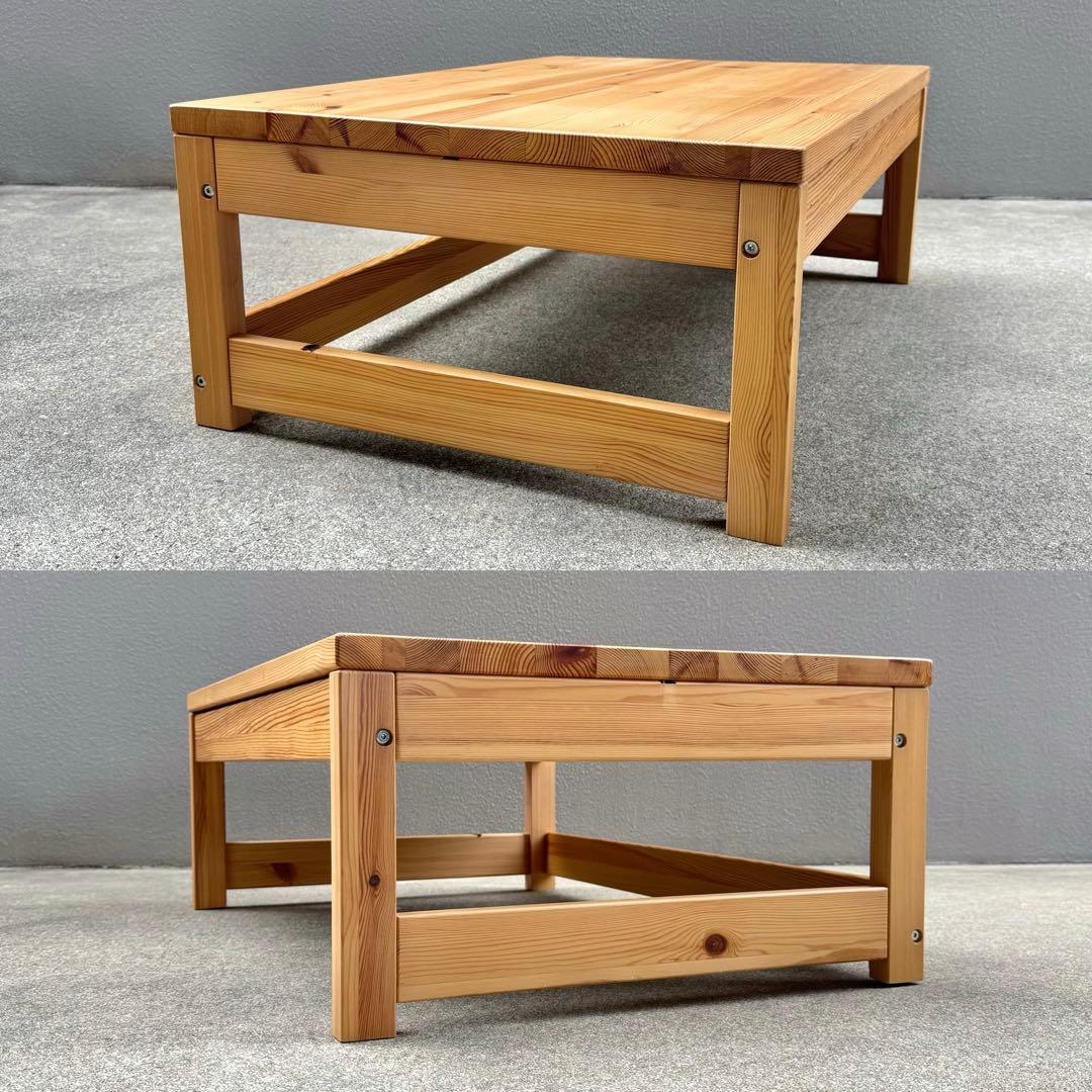 希少✴︎無印良品 パイン センターテーブル デスク 文机 ローテーブル 引出し付