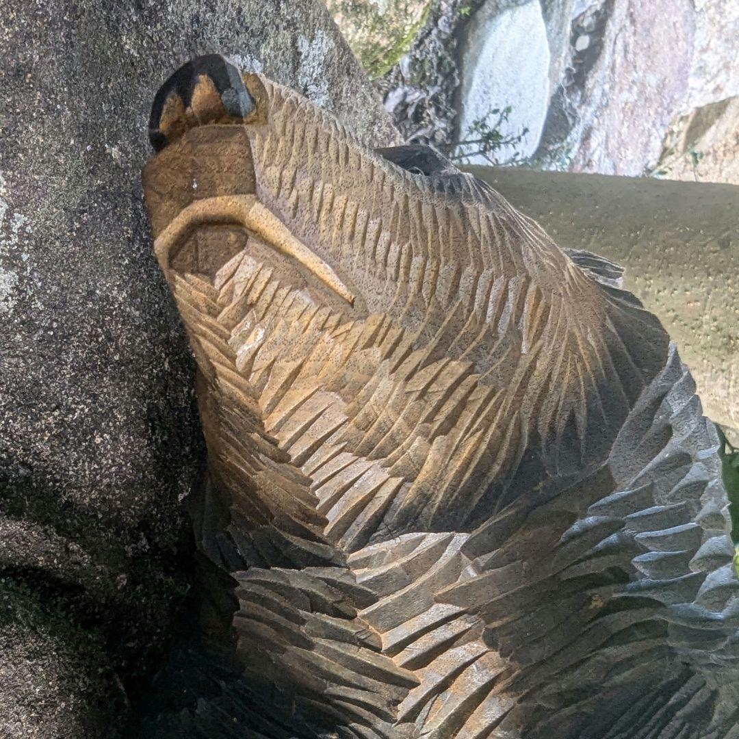 引間二郎　木歩作　やくも　熊木彫り