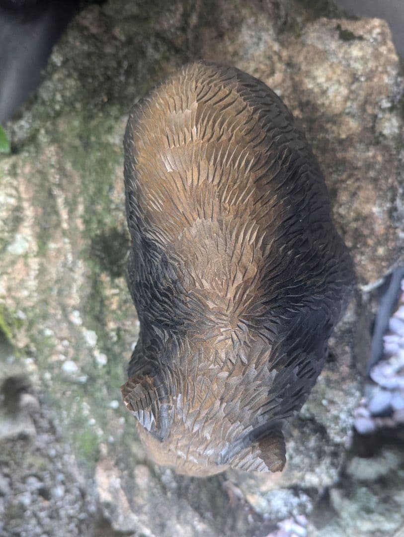 引間二郎　木歩作　やくも　熊木彫り