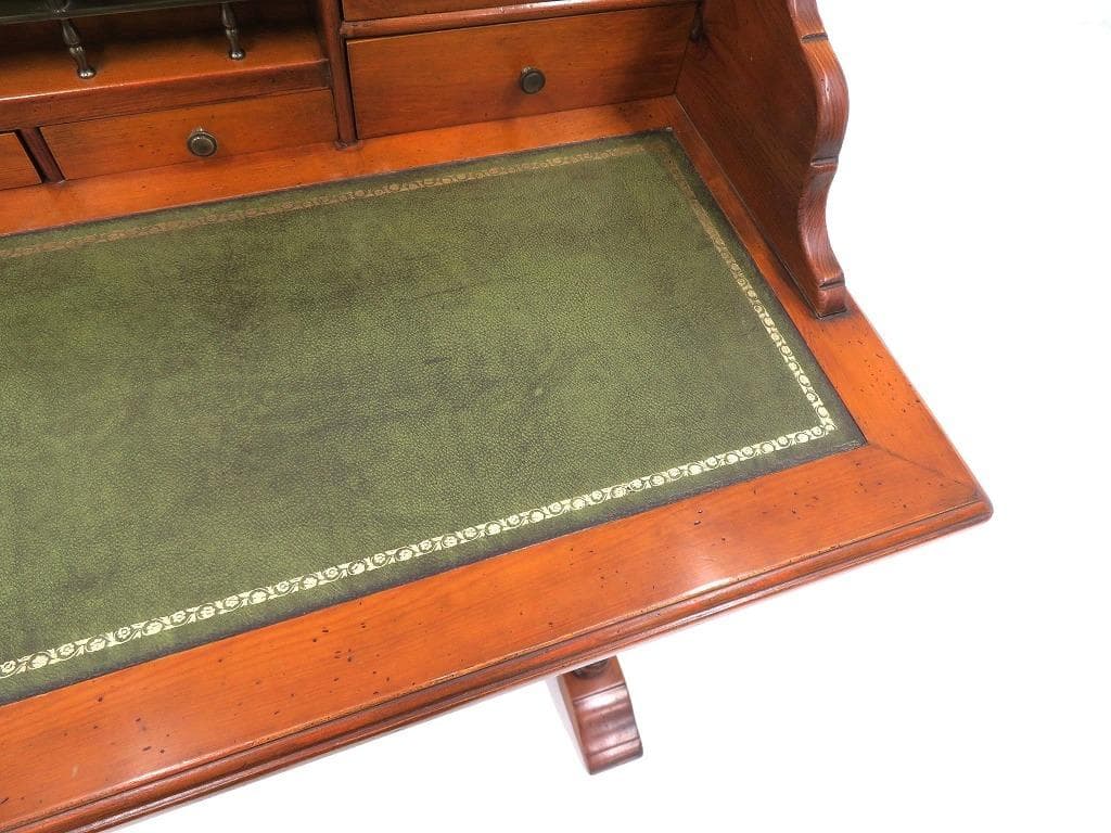 展示品　バロッサバレンティ　ライティングデスク　ビューロー　書斎机　本革　高級