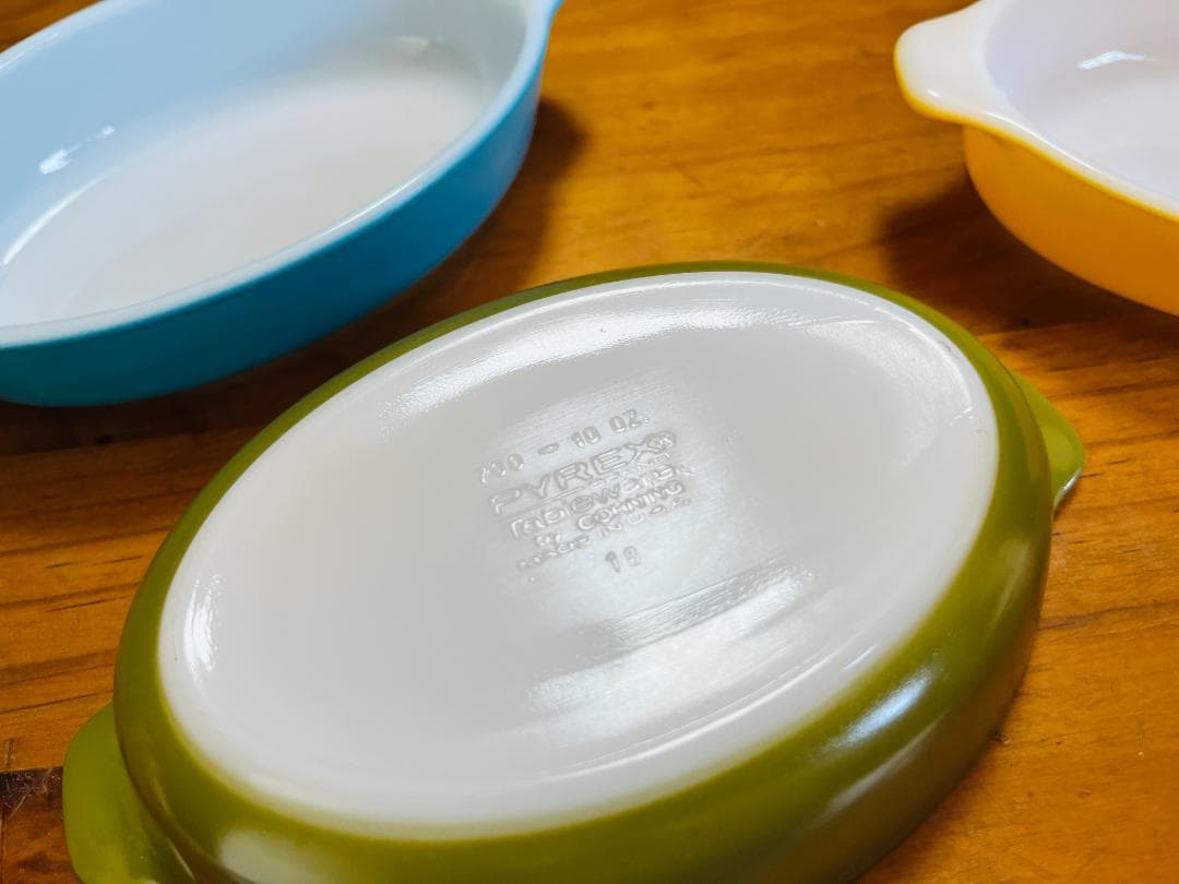 【未使用】　コーニング社　オールドパイレックス　PYREX 　グラタン皿　USA