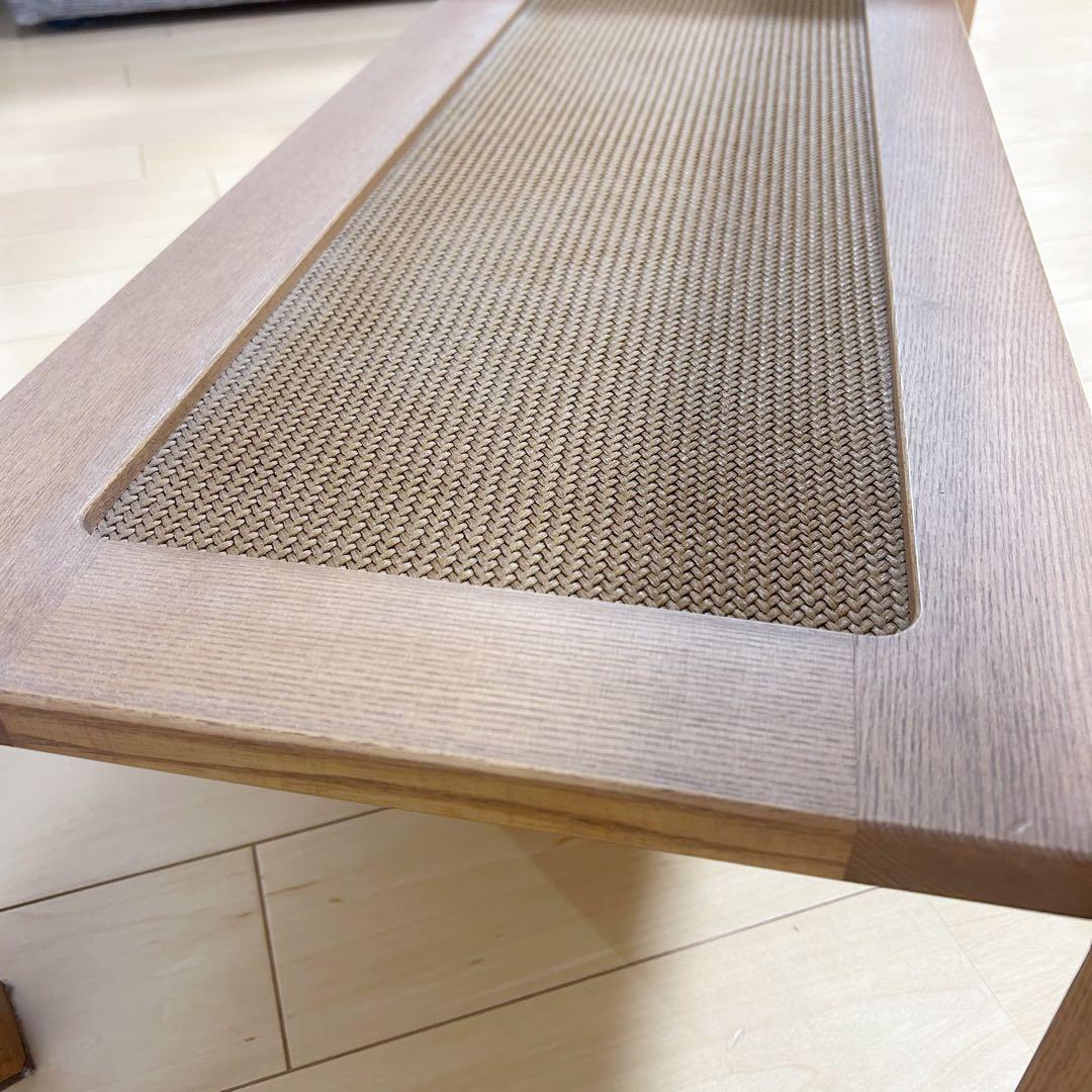 ナガノインテリア　NAGANOINTERIOR センターテーブル　天然木　ラタン