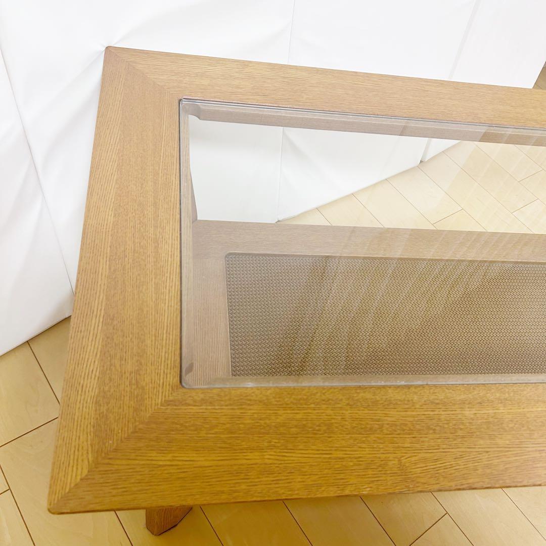 ナガノインテリア　NAGANOINTERIOR センターテーブル　天然木　ラタン