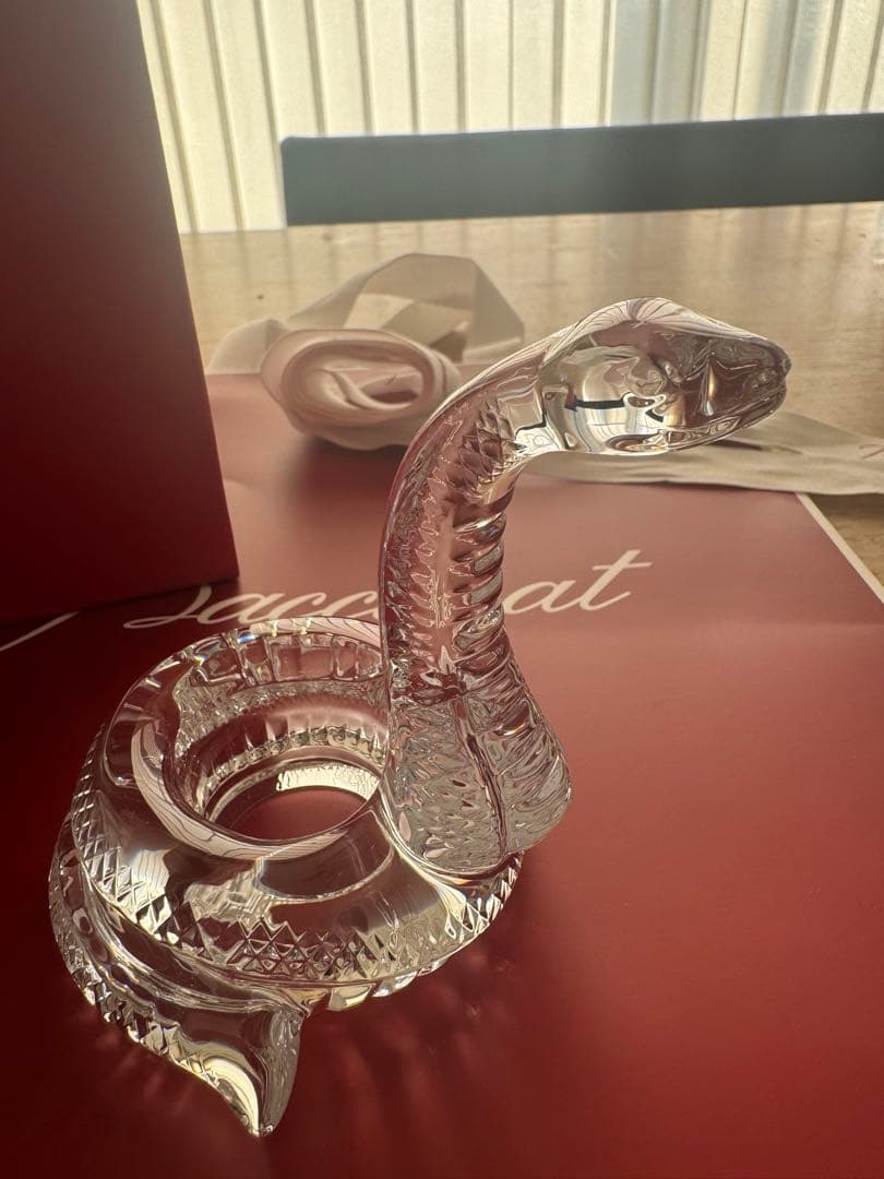 新品　Baccarat 2025干支クリスタルガラス ヘビ