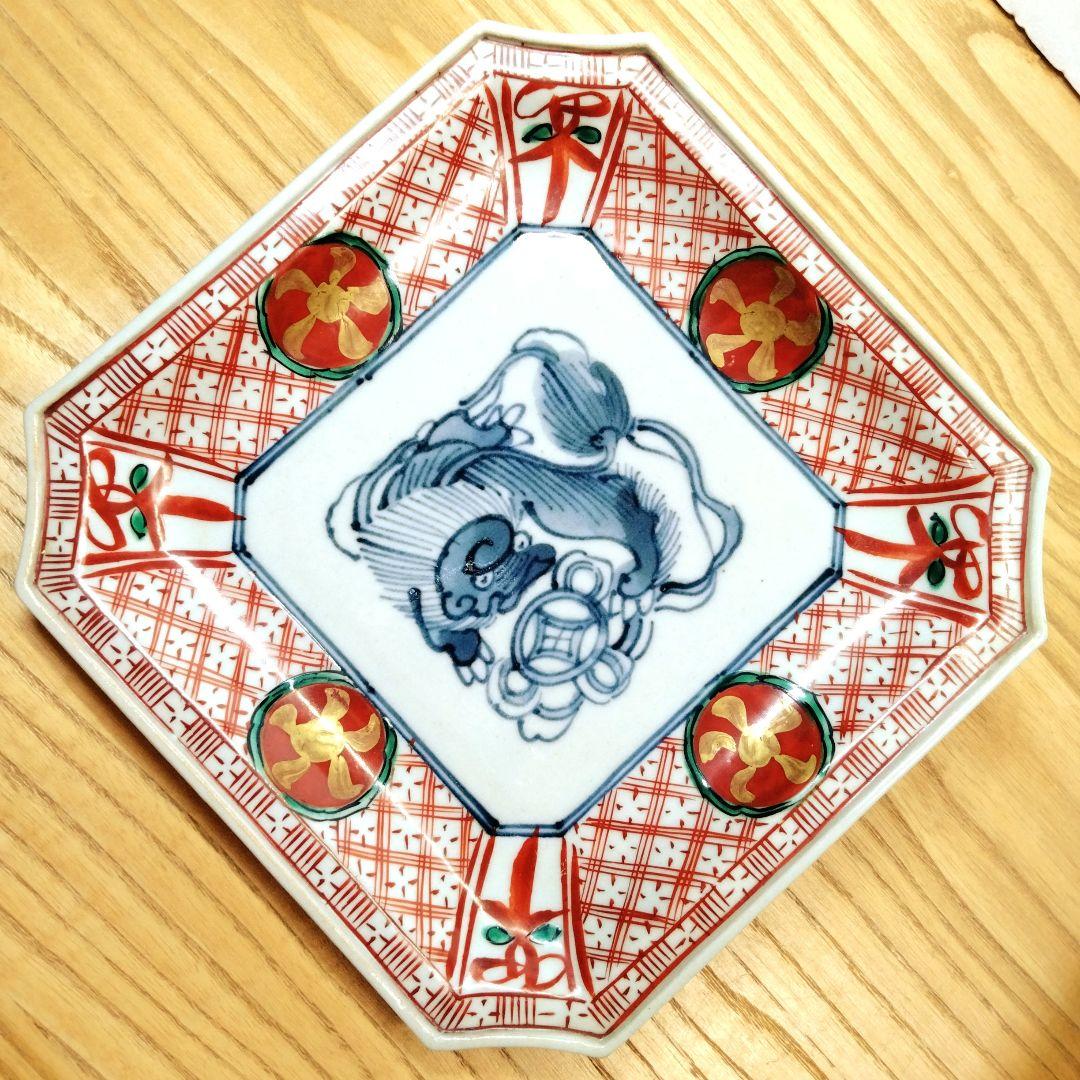 ☆ 須田菁華 九谷焼 赤絵皿