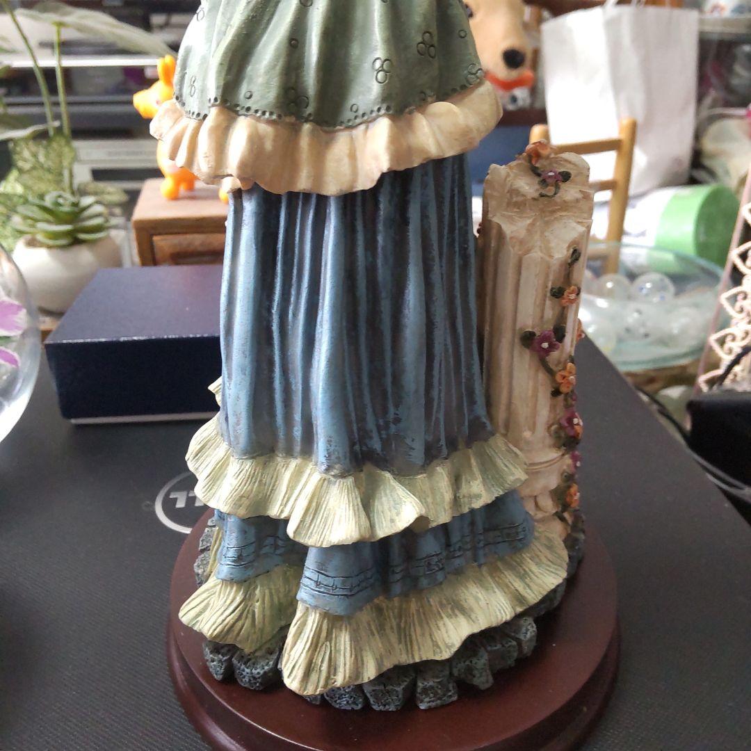 最終値下げ　リカルドシェルマニ　貴婦人像　青いドレスの貴婦人　プレートあり　美品