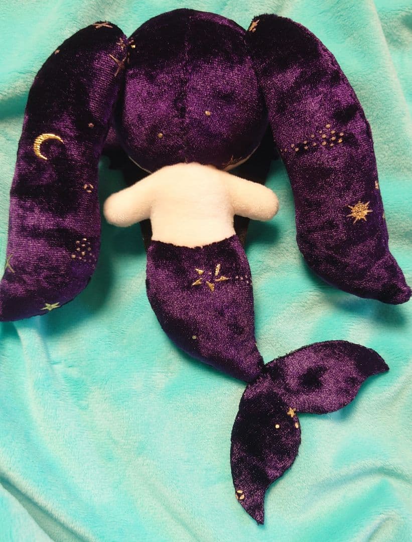 無属性　ぬいぐるみ　オリジナル　ハンドメイド　星屑の人魚ちゃん　ツインテール