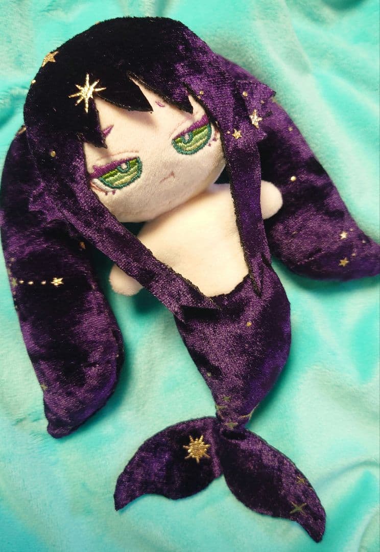 無属性　ぬいぐるみ　オリジナル　ハンドメイド　星屑の人魚ちゃん　ツインテール