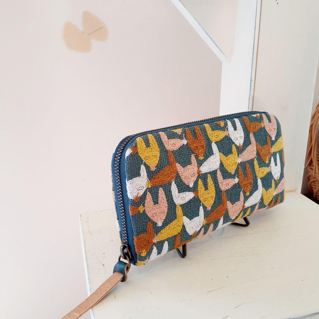 【new❤︎一般販売】⚮̈ ミナペルホネン∞repo◆布製長財布