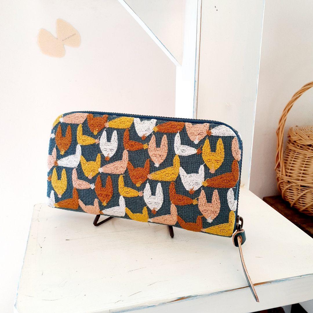 【new❤︎一般販売】⚮̈ ミナペルホネン∞repo◆布製長財布