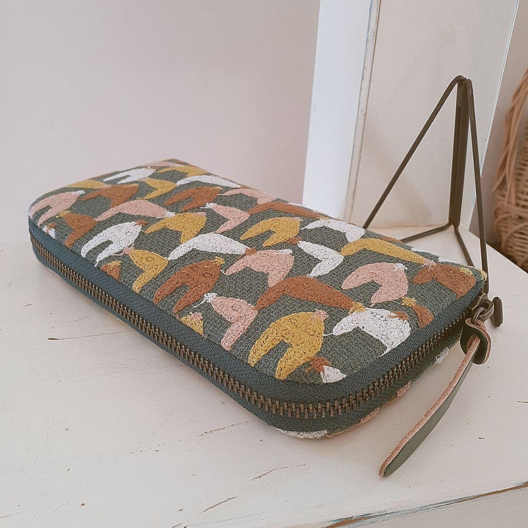 【new❤︎一般販売】⚮̈ ミナペルホネン∞repo◆布製長財布