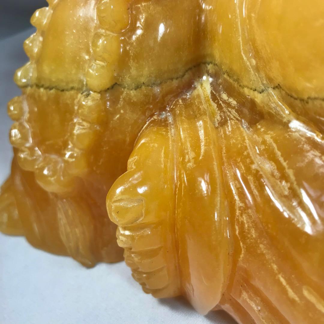 布袋様　布袋尊　天然石　大理石　オニックス　開運　金運　高級　置物　未使用