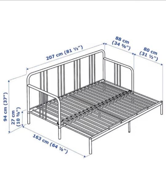 IKEA ベッドフレーム FYRESDAL デイベッド 中古　引取り限定　福岡