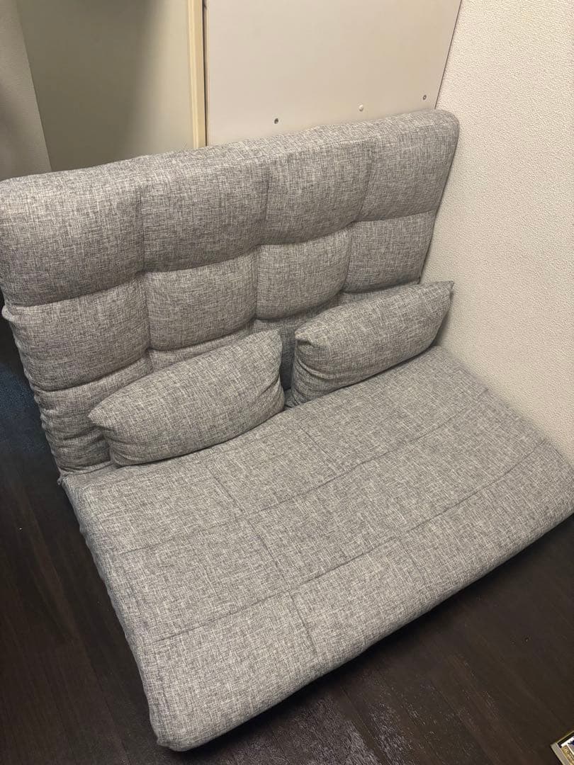 【タンスのゲン】 ソファベッド 3way 2人掛け 幅100cm クッション付き