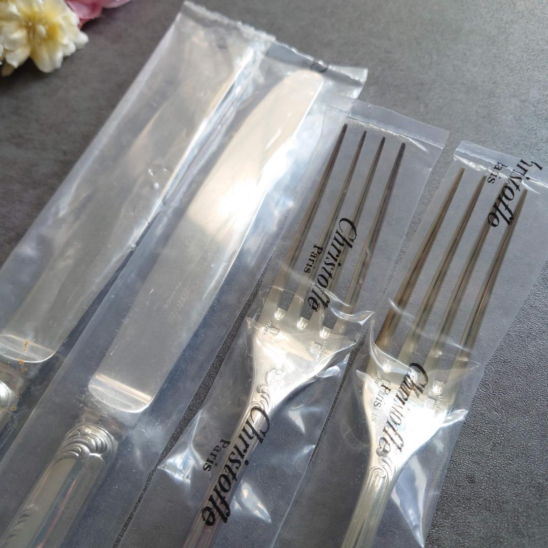 クリストフル マルリー テーブルナイフ テーブルフォーク 未開封 4点