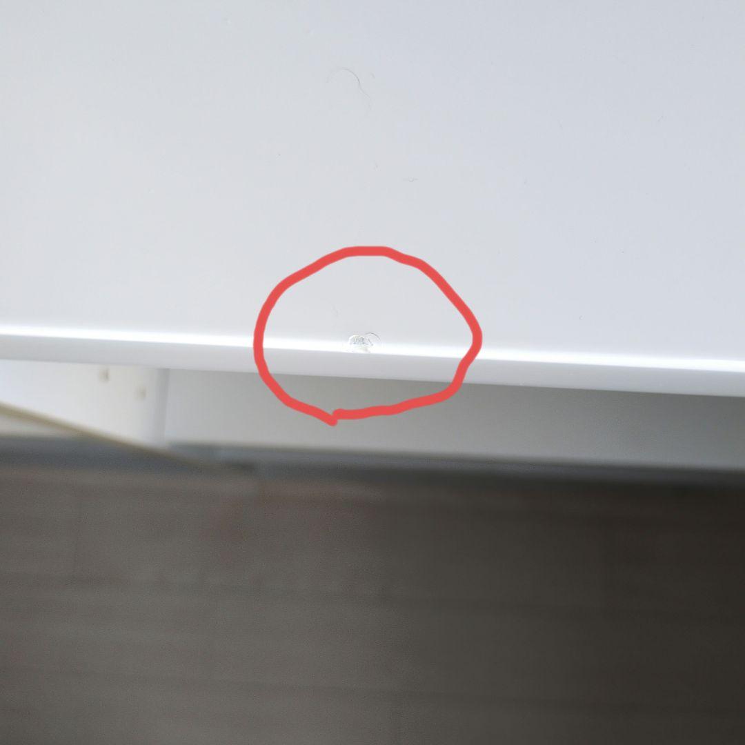 ホワイト L字型カウンターテーブル②のみ