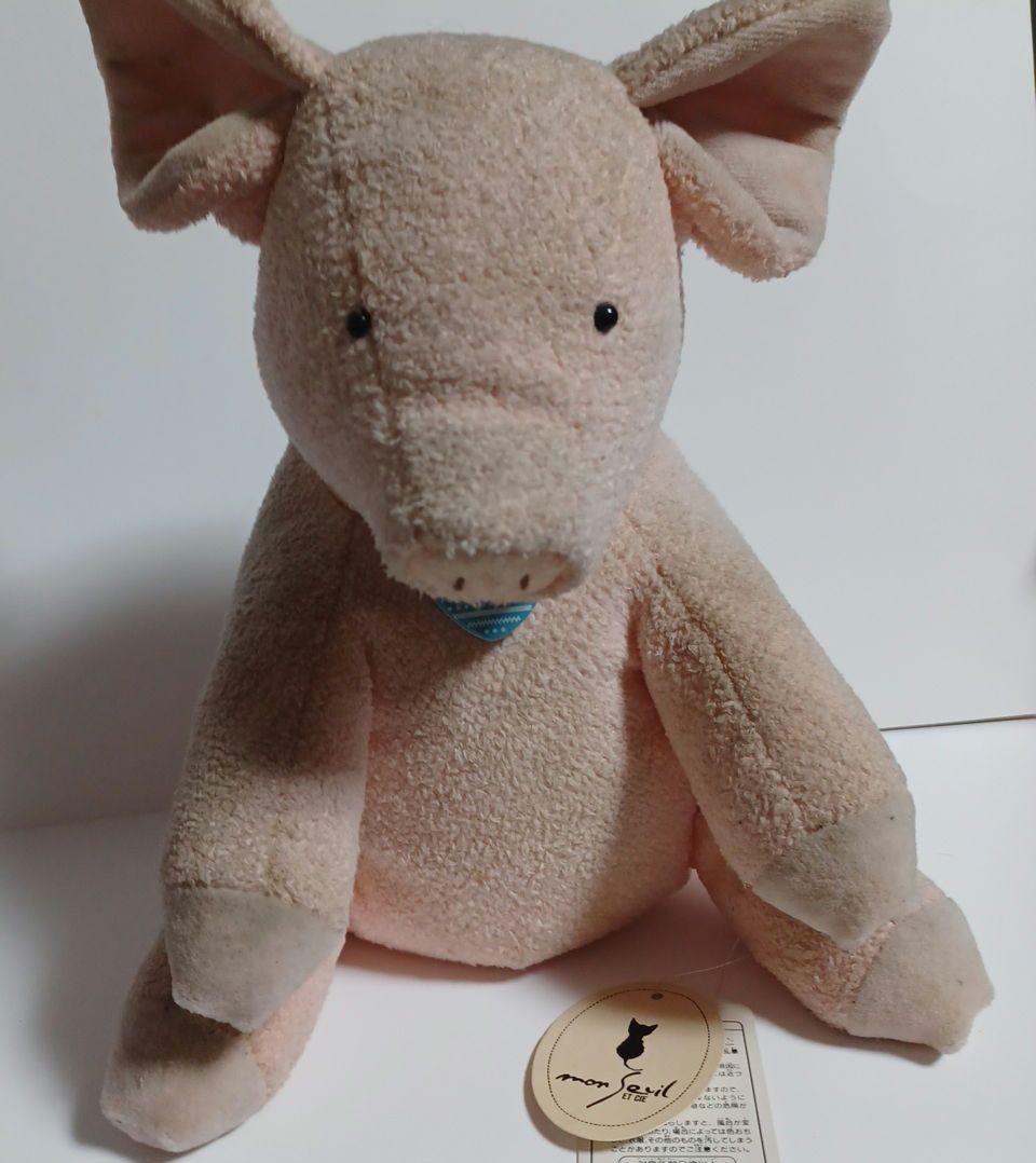 モンスイユ ブタさん ぬいぐるみ ショコラ Mサイズ タグ付き - メルカリ