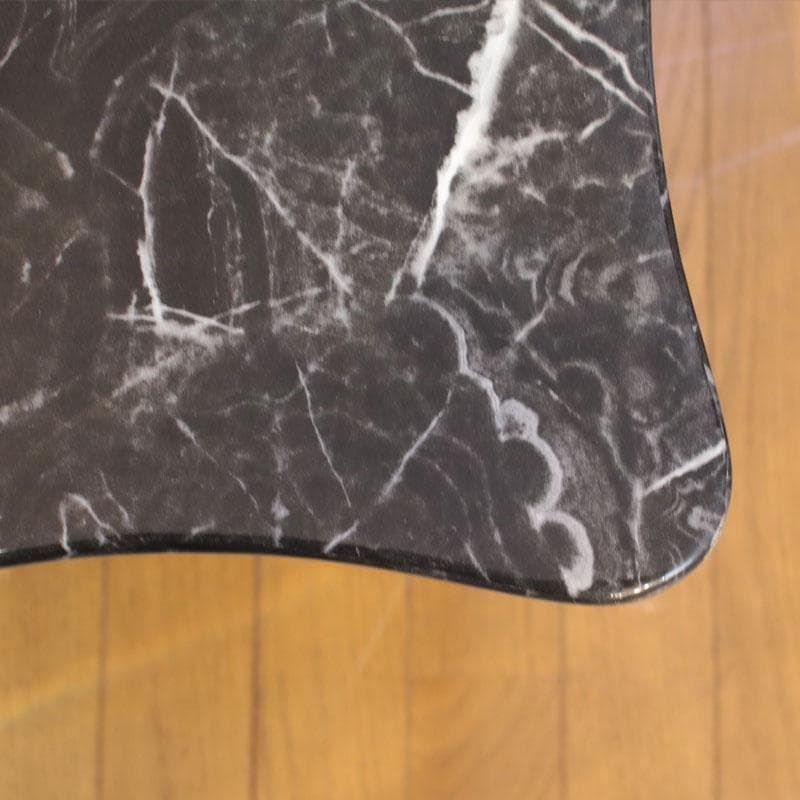 大理石 センターテーブル 白×黒 マーブル 石天板 143-001-001 - メルカリ