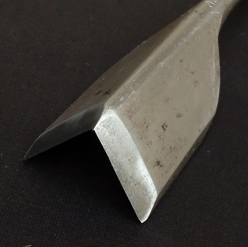 正本 氷鑿 三角鑿 平鑿 二丁セット 全長約245㎜ のみ ノミ 《0233》