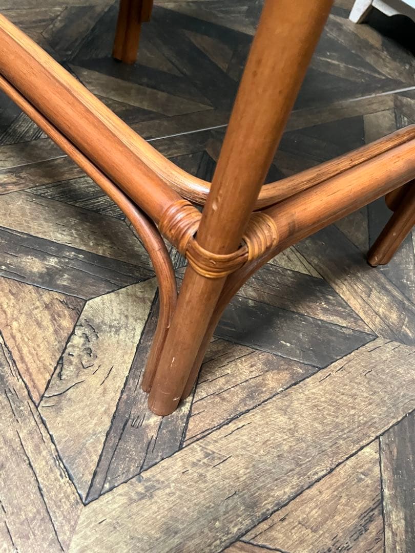 籐 ラタン ドレッサー 昭和レトロ インテリア アンティーク 当時物