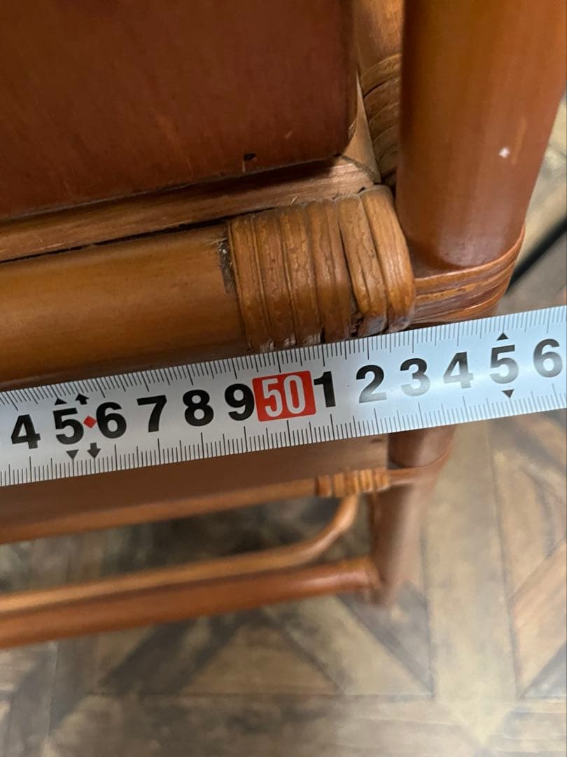 籐 ラタン ドレッサー 昭和レトロ インテリア アンティーク 当時物