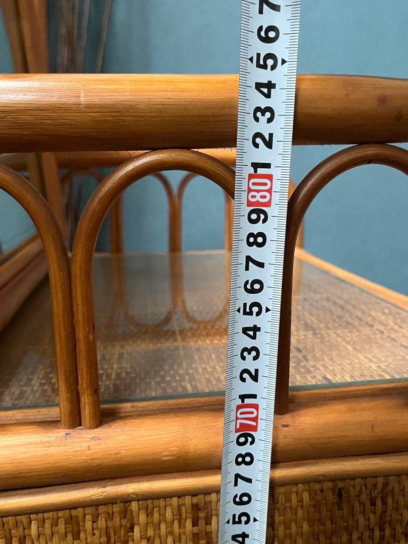 籐 ラタン ドレッサー 昭和レトロ インテリア アンティーク 当時物