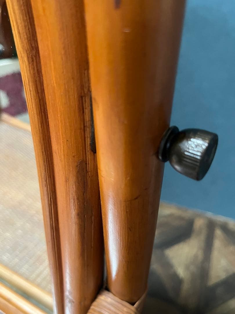 籐 ラタン ドレッサー 昭和レトロ インテリア アンティーク 当時物