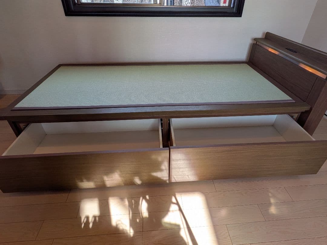 ニトリ 畳ベッド 引き出し収納 LEDライト付き