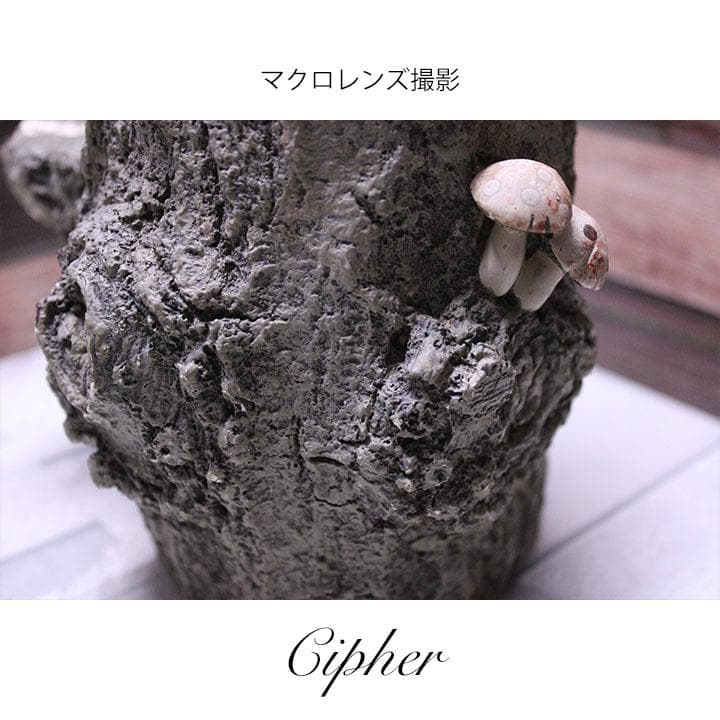 モルタル製 切株 植木鉢 植木鉢カバー レトロ雑貨 SETO CRAFT 廃盤①