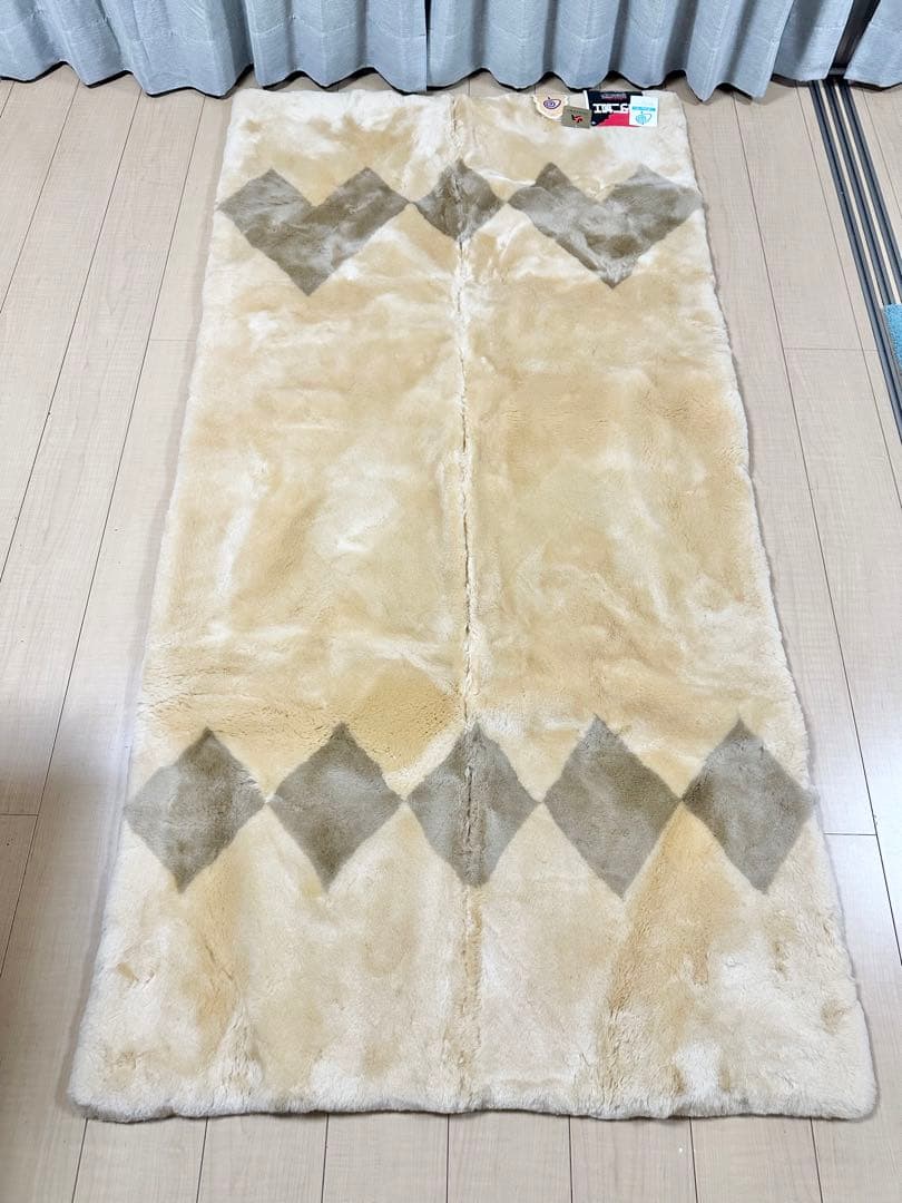 未使用 ニチロ 高級 ムートンシーツ シングル 100×200