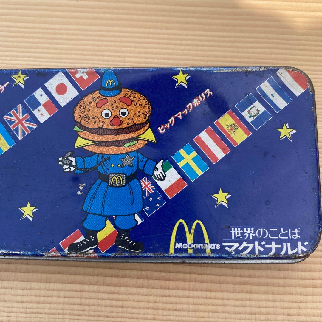 マクドナルド 缶ペンケース 昭和レトロ 世界のことば - メルカリ