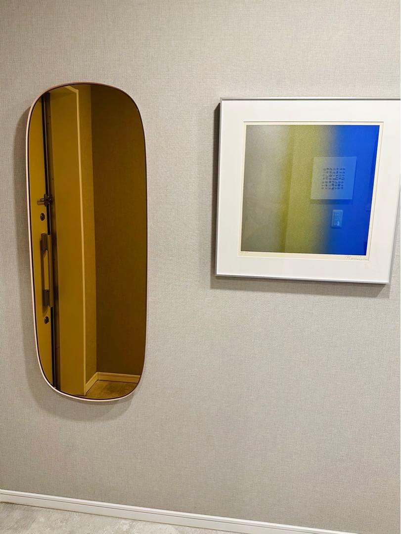 Muuto(ムート)「FRAMED MIRROR」Rose Glass(全身鏡)