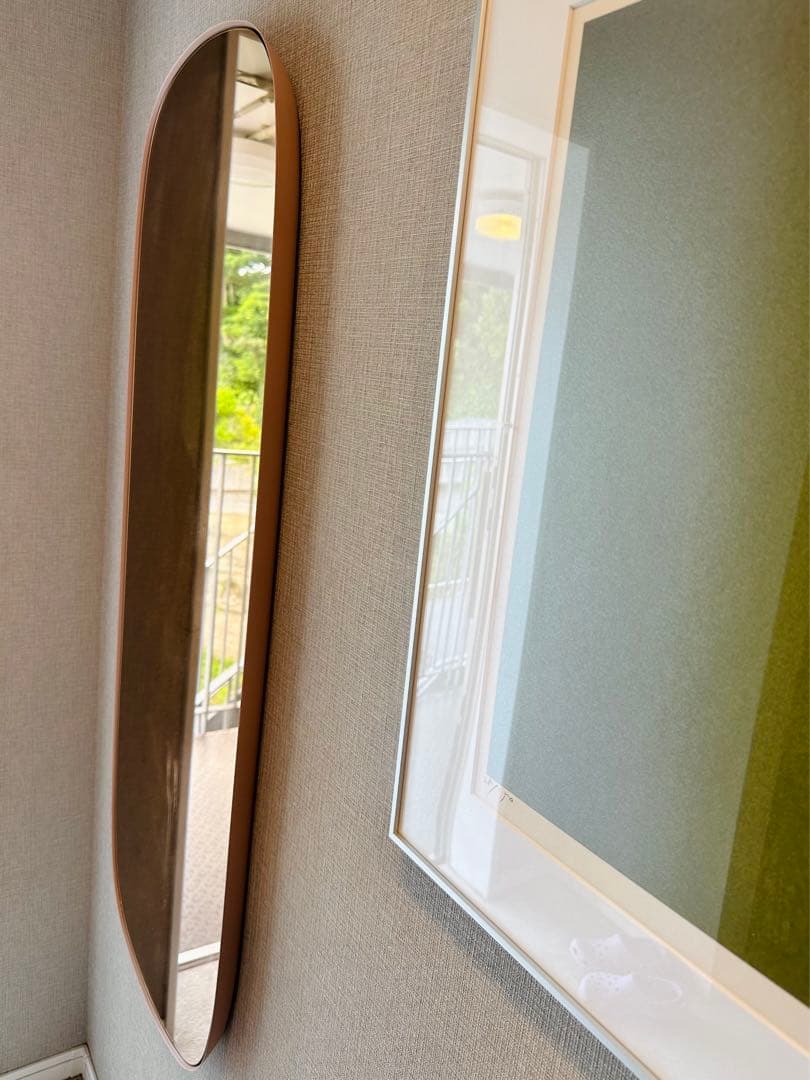 Muuto(ムート)「FRAMED MIRROR」Rose Glass(全身鏡)