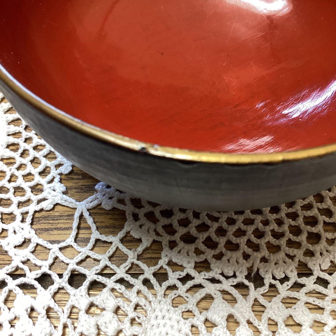 k2f1 銘々蓋吸物椀10客 漆器 富士山デザイン