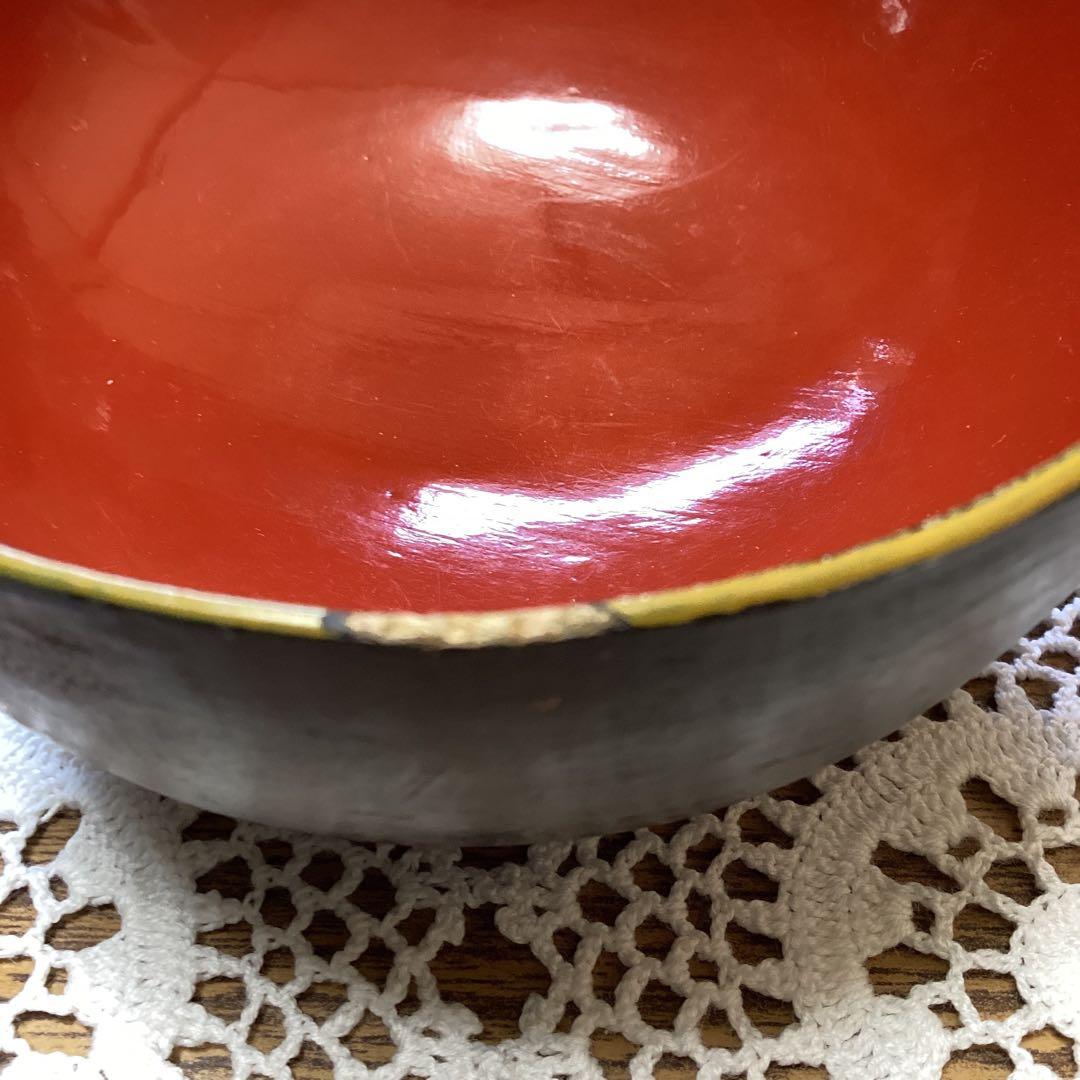 k2f1 銘々蓋吸物椀10客 漆器 富士山デザイン