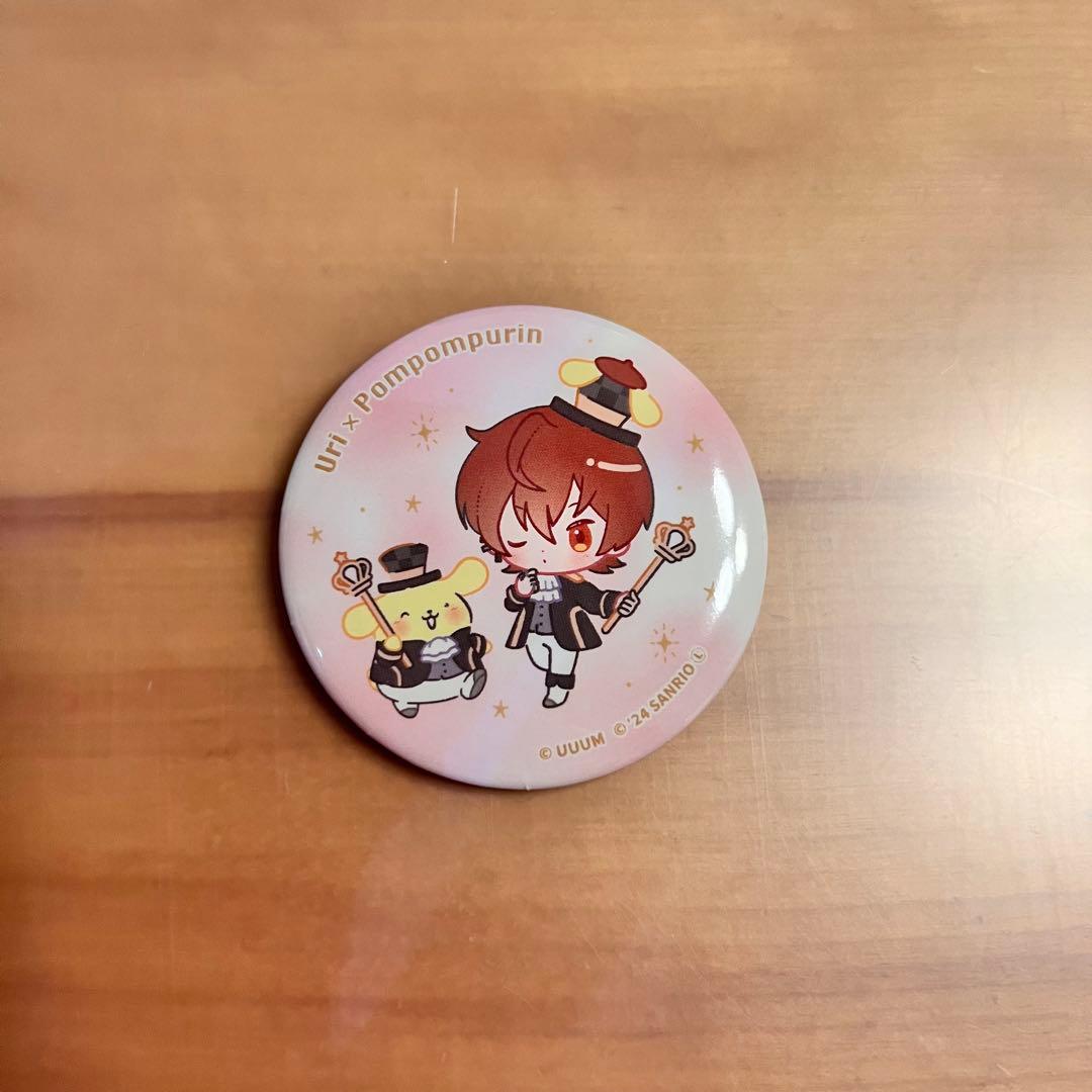 うり ミニキャラ 】 缶バッジ サンリオ カラフルピーチ からぴち