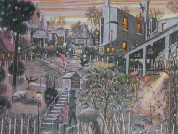 高岸昇、雨降る（蝶の墓）、希少画集画、新品額装付、状態良好 - メルカリ