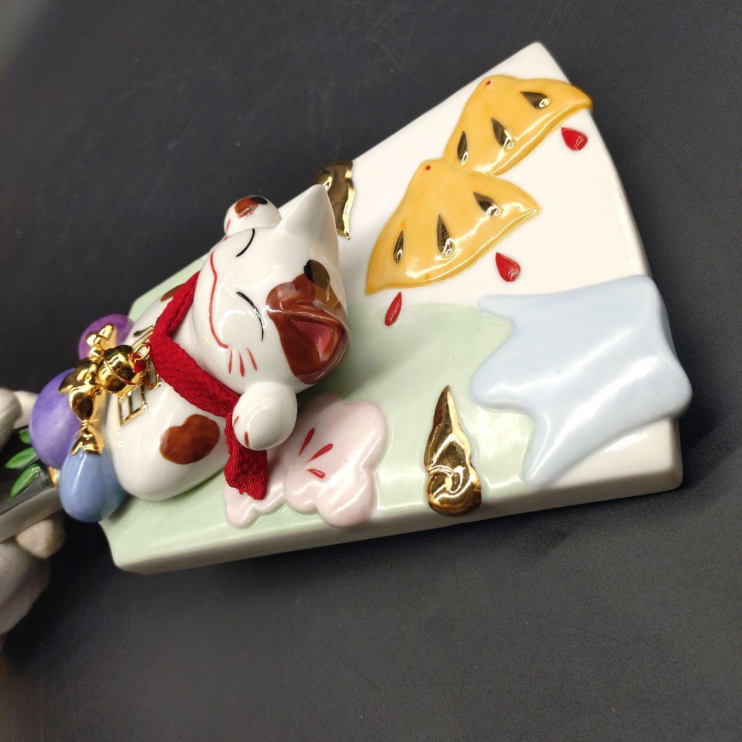 ⭐️新品 未使用品⭐️道楽堂 猫舎 本舗 羽子板置物
