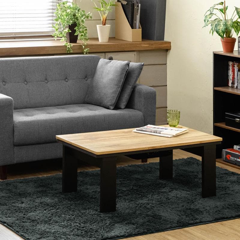 《新品・送料無料》モダンリビングコタツ　90×50　OAK/VBR/WAL