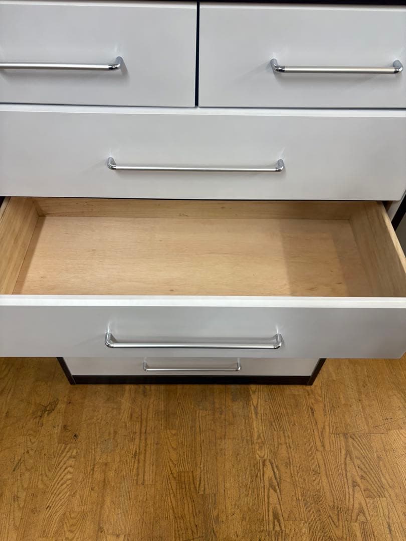 M111 ハイチェスト 幅905mm ホワイト/ダークブラウン - メルカリ