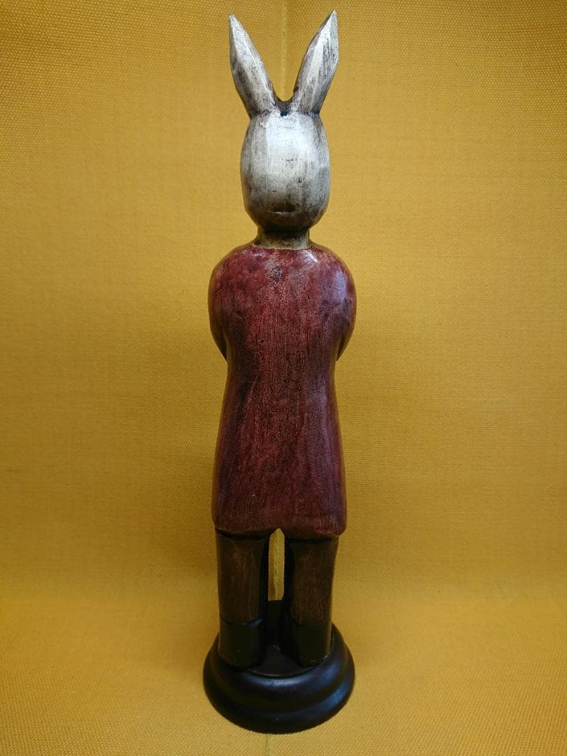 人形　ウサギ　オブジェ　置物　インテリア　工芸品　美術品　A2754