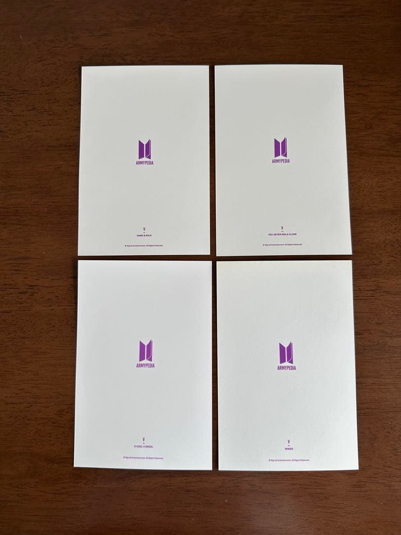 BTS 公式 ARMY PEDIA アミペディア テヒョン Vポストカードセット