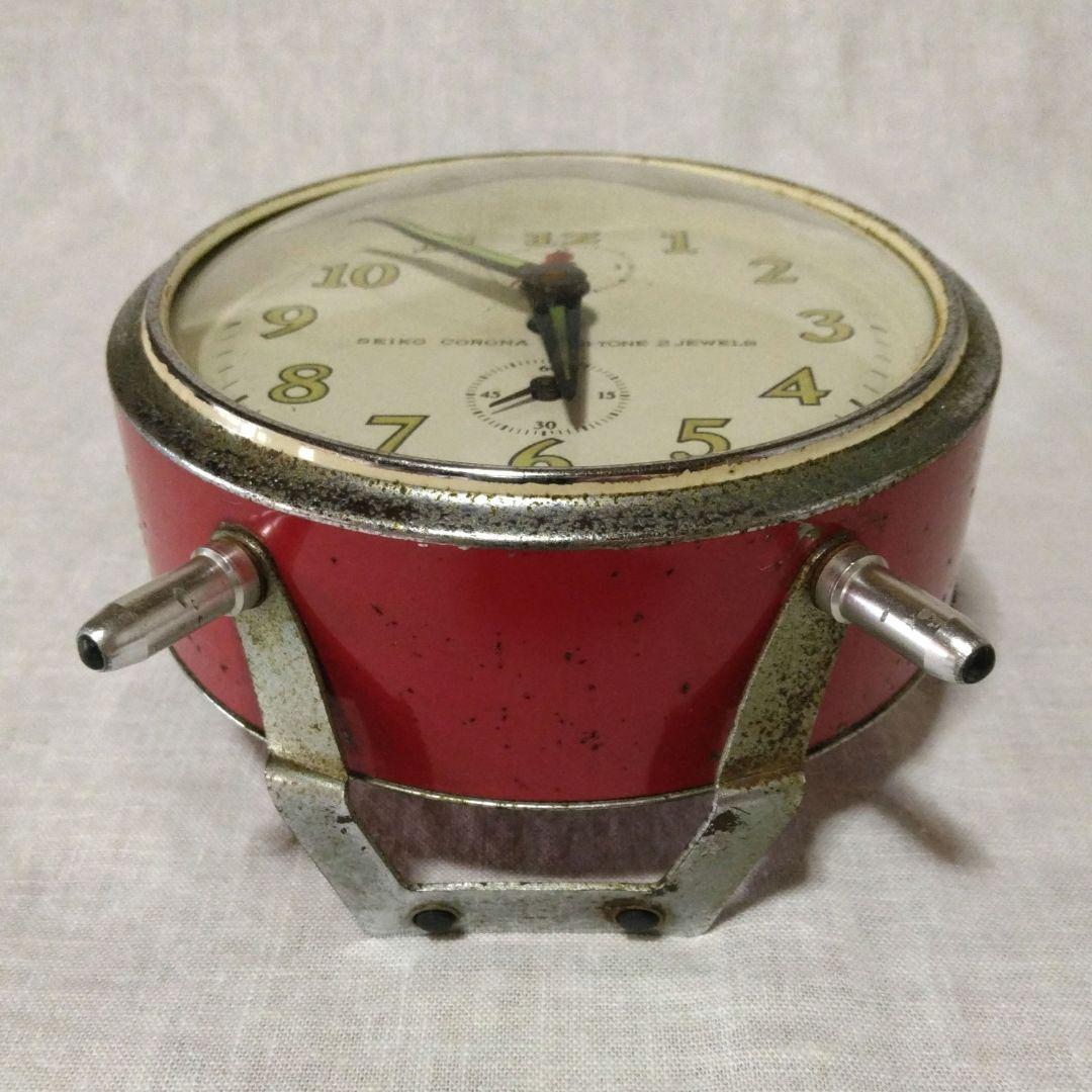 昭和レトロ 目覚まし時計 SEIKO 手巻き ヴィンテージ 当時物 - メルカリ