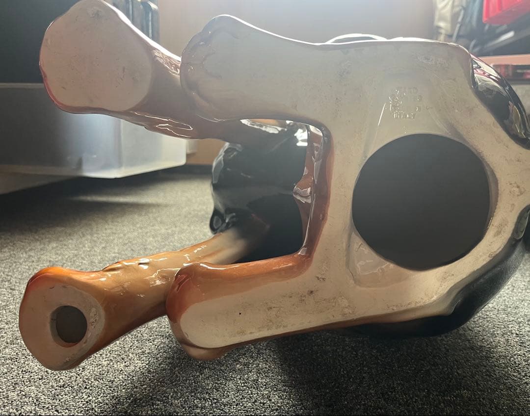 G7 ドーベルマン 犬 陶器 置物 アンティーク イタリア製 約95cm